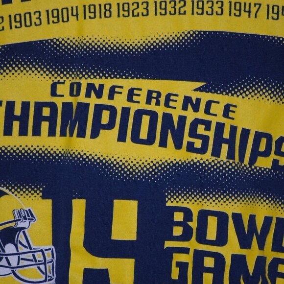 100% Cotton Michigan Wolverines Football Victories Adidas Mens Medium Shirt - Picture 5 of 8